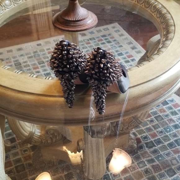 Black peep toe heels - Picture 3 of 4